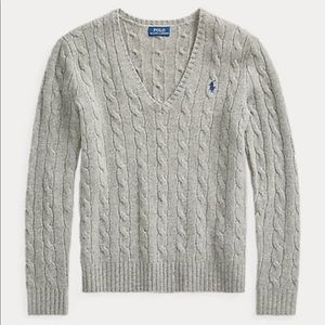 Ralph Lauren Cable V Neck Sweater